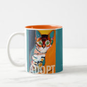 トラはRonの焼跡によってマグを採用します ツートーンマグカップ (左)