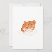 トラをテーマにしたベビーシャワー招待状カード 招待状 (裏面)