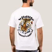 トラを救って下さい Tシャツ (裏面)