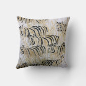 トライのサバンナ動物の絵のプリントスロー枕 クッション (裏面)