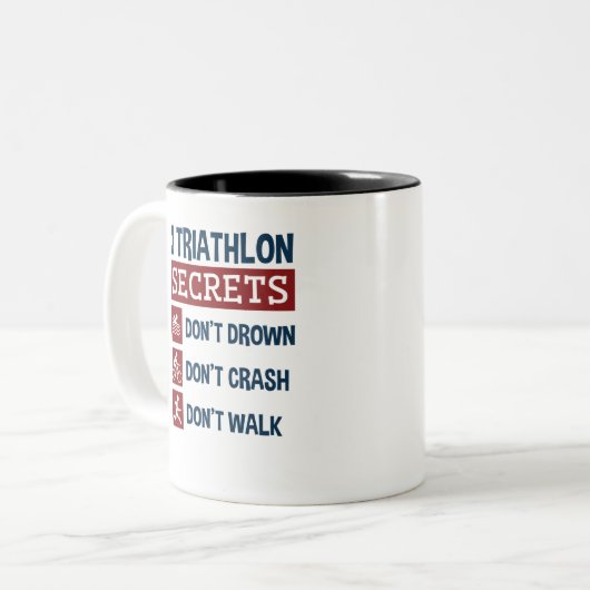 トライアおもしろいスロン3の秘密が墜落の道を曲がらない ツートーンマグカップ (正面左)