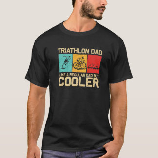 トライアスおもしろいロンデザイン男性へパパスイムバイ走T Tシャツ