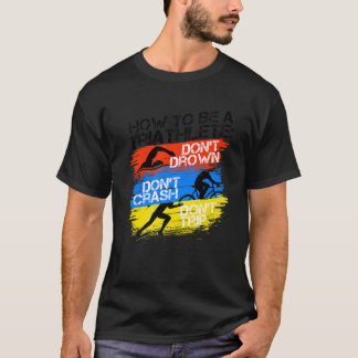 トライアスおもしろいロントリアスリートファーストレースコーチパパFa Tシャツ