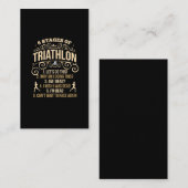 トライアスおもしろいロン引用文熱狂するのスポーツマン 名刺 (正面/裏面)