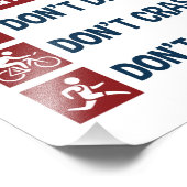 トライアスおもしろいロン3の秘密はクラッシュウォークを溺れない フォトプリント (角)