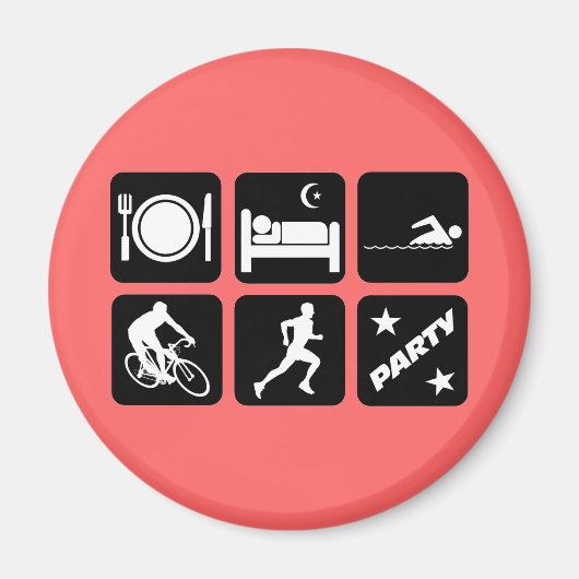 トライアスおもしろいロン マグネット (正面)