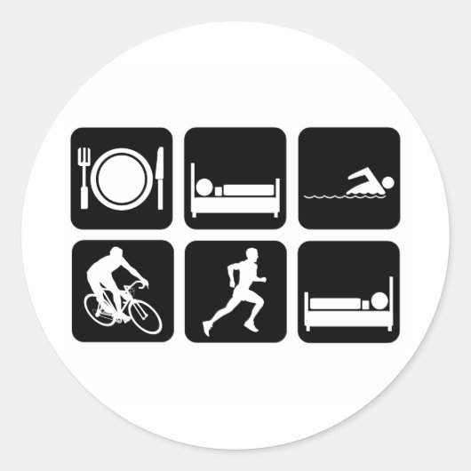 トライアスおもしろいロン ラウンドシール (正面)