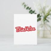 トライアスカッコいいロンデザイン ポストカード (スタンド正面)