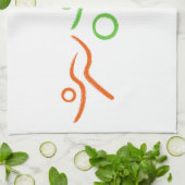 トライアスカッコいいロン及びユニークデザイン キッチンタオル (折り畳み)