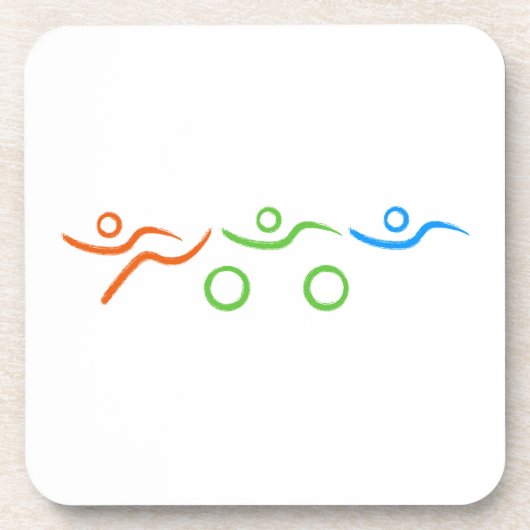 トライアスカッコいいロン及びユニークデザイン コースター (正面)