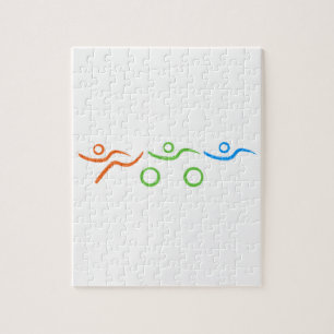 トライアスカッコいいロン及びユニークデザイン ジグソーパズル