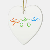 トライアスカッコいいロン及びユニークデザイン セラミックオーナメント (左)