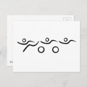 トライアスカッコいいロン及びユニークデザイン ポストカード (正面/裏面)