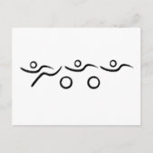 トライアスカッコいいロン及びユニークデザイン ポストカード (正面)