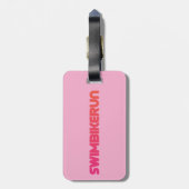 トライアスカッコいいロン及びユニークデザイン ラゲッジタグ (裏面縦)