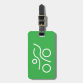 トライアスカッコいいロン及びユニークデザイン ラゲッジタグ (正面縦)