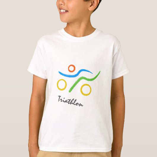 トライアスカッコいいロン及びユニークデザイン Tシャツ (正面)
