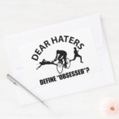 トライアスクールロンデザイン 長方形シール (封筒)