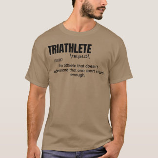 トライアスリートの定義 引用 楽しいアスリート ビンテージ Tシャツ