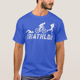 トライアスルトライアスロン走スイブサイクリング Tシャツ