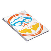 トライアスロンおもしろいデザイン ノートブック (右側)