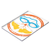 トライアスロンおもしろいデザイン ノートブック (左側)