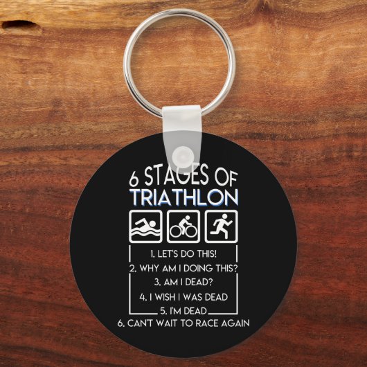 トライアスロンがなぜわたしが死んだのか キーホルダー (正面)