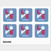 トライアスロンが大好き スクエアシール (シート)