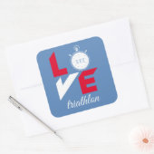 トライアスロンが大好き スクエアシール (封筒)