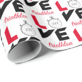 トライアスロンが大好き ラッピングペーパー (ロールコーナー)