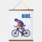 トライアスロンのアート – スイムバイクデコ走アやる気を起こさせるー 吊り下げ型タペストリー (正面2)