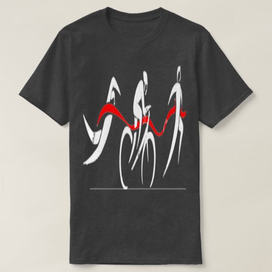 トライアスロンのギフト4 Tシャツ (デザイン正面)