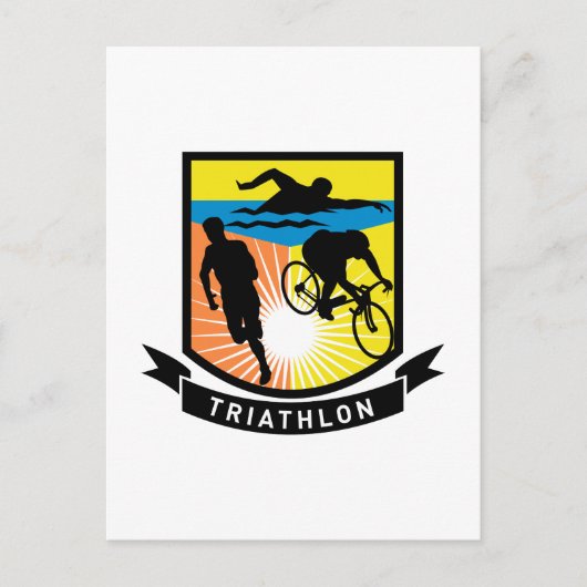 トライアスロンのスイッ走クレース ポストカード (正面)