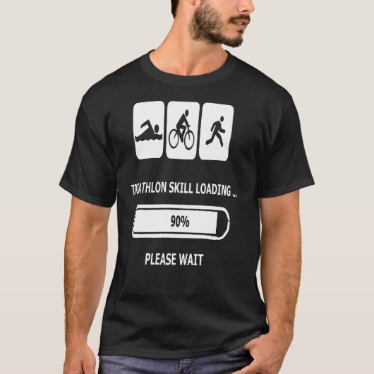 トライアスロンのスキルロード Tシャツ (正面)
