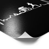 トライアスロンのハートビート フォトプリント            (角)