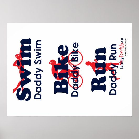 トライアスロンのパパ ポスター (正面)