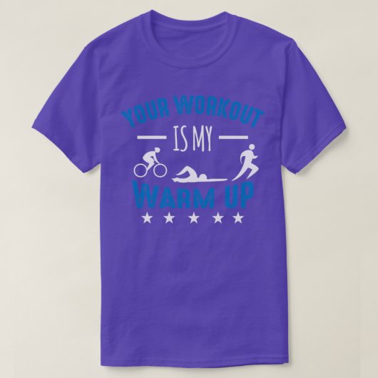 トライアスロンのモチーフ10 Tシャツ (デザイン正面)