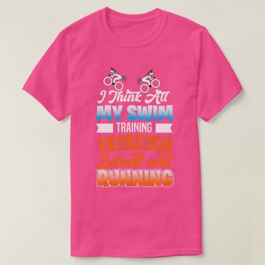 トライアスロンのモチーフ22 Tシャツ (デザイン正面)