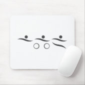 トライアスロンのユニークなギフト マウスパッド (マウス)