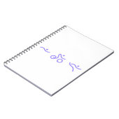 トライアスロンのライトパープルロゴ ノートブック (左側)