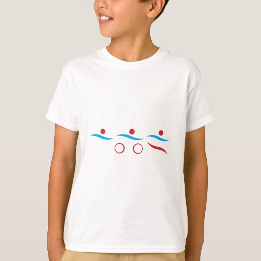 トライアスロンのロゴ Tシャツ (正面)