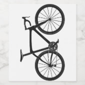 トライアスロンのロードバイクTシャツ自転車ライダーギフトサイクル ワインラベル (シングルラベル)