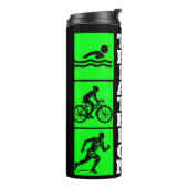 トライアスロンの勝利：泳ぐ、自転車、走アクセーズスポーツ タンブラー (回転左)