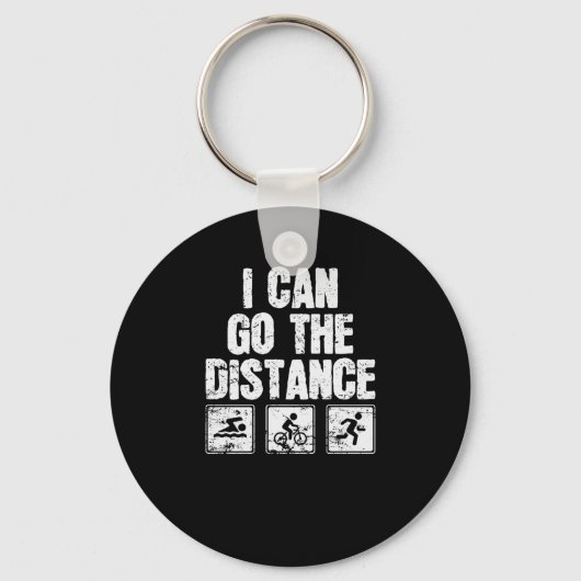 トライアスロンの距離を移動できる キーホルダー (正面)