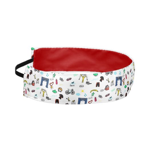 トライアスロンはヘッドバンドを落書きします アスレチックヘッドバンド (左)