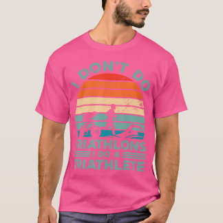 トライアスロンは自分がやるんじゃない トライアスリートを支えるのだ ランニング 水泳 Tシャツ