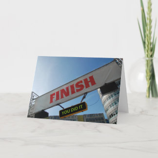 トライアスロンまたはマラソンのフィニッシャー カード