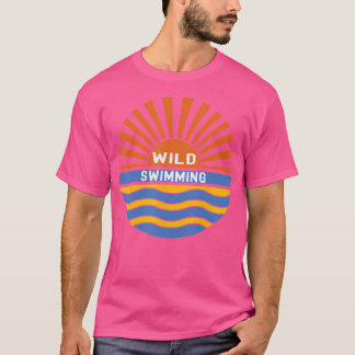 トライアスロンオープンウォーター海シースイミングワイルドスイム Tシャツ