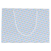 トライアスロンカスタムパターン文字名 ラージペーパーバッグ (裏面)