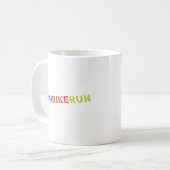 トライアスロンカッコいいデザイン コーヒーマグカップ (正面左)